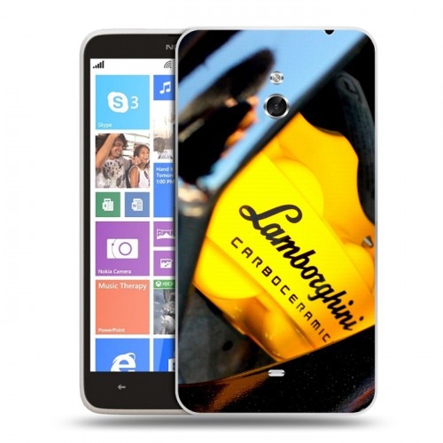 Дизайнерский пластиковый чехол для Nokia Lumia 1320 Lamborghini