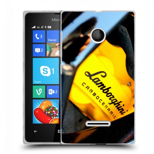 Дизайнерский пластиковый чехол для Microsoft Lumia 435 Lamborghini