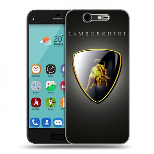 Дизайнерский силиконовый чехол для ZTE Blade S7 Lamborghini