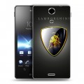 Дизайнерский пластиковый чехол для Sony Xperia TX Lamborghini