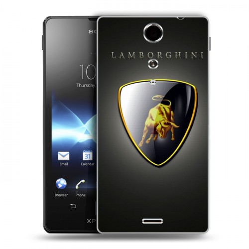 Дизайнерский пластиковый чехол для Sony Xperia TX Lamborghini