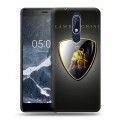 Дизайнерский пластиковый чехол для Nokia 5.1 Lamborghini