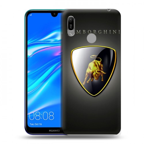 Дизайнерский пластиковый чехол для Huawei Y6 (2019) Lamborghini