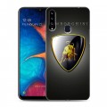 Дизайнерский пластиковый чехол для Samsung Galaxy A20s Lamborghini