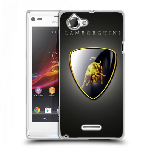 Дизайнерский пластиковый чехол для Sony Xperia L Lamborghini