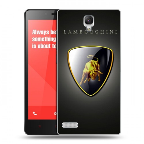 Дизайнерский силиконовый чехол для Xiaomi RedMi Note Lamborghini