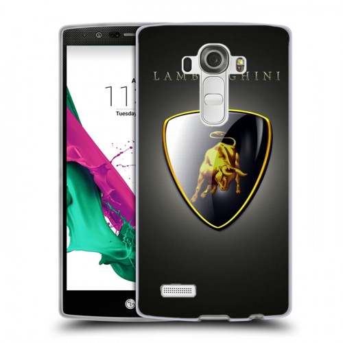 Дизайнерский пластиковый чехол для LG G4 Lamborghini