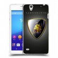 Дизайнерский пластиковый чехол для Sony Xperia C4 Lamborghini