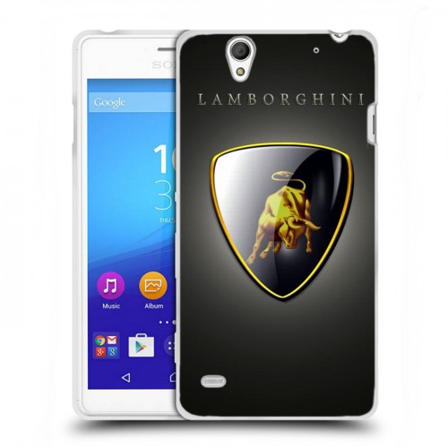 Дизайнерский пластиковый чехол для Sony Xperia C4 Lamborghini