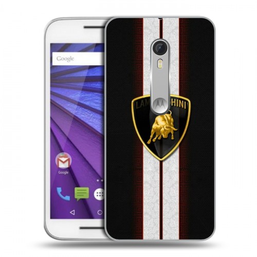 Дизайнерский пластиковый чехол для Lenovo Moto G Lamborghini