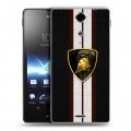 Дизайнерский пластиковый чехол для Sony Xperia TX Lamborghini