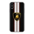 Дизайнерский силиконовый чехол для Iphone x10 Lamborghini