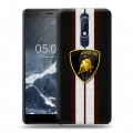 Дизайнерский пластиковый чехол для Nokia 5.1 Lamborghini