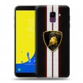 Дизайнерский пластиковый чехол для Samsung Galaxy J6 Lamborghini