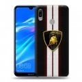 Дизайнерский пластиковый чехол для Huawei Y6 (2019) Lamborghini