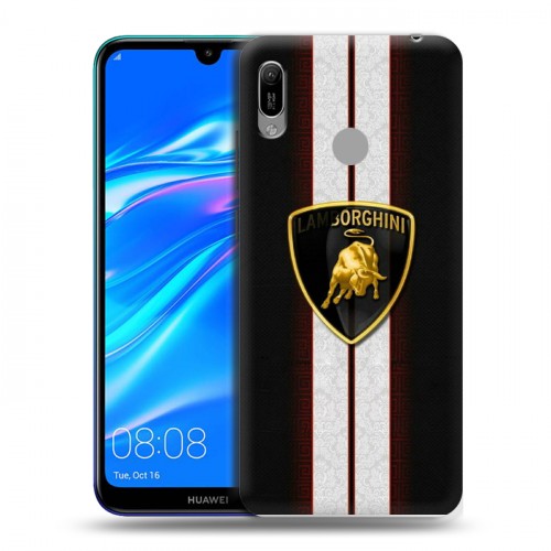 Дизайнерский пластиковый чехол для Huawei Y6 (2019) Lamborghini