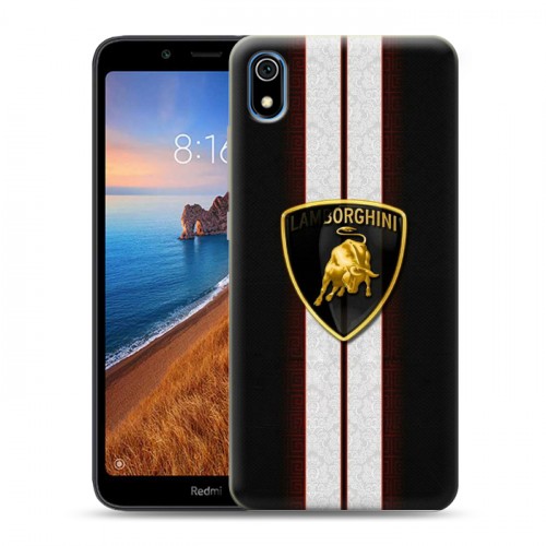 Дизайнерский силиконовый чехол для Xiaomi RedMi 7A Lamborghini