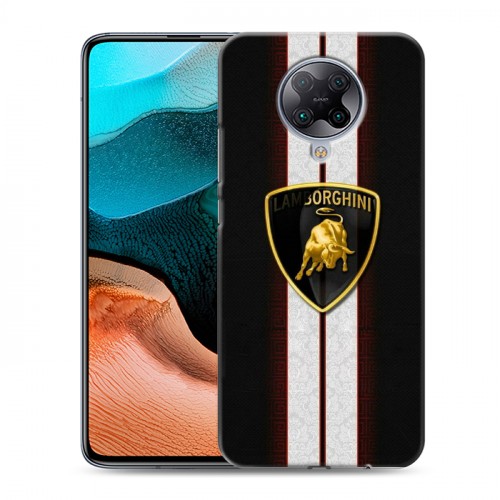 Дизайнерский силиконовый с усиленными углами чехол для Xiaomi RedMi K30 Pro Lamborghini