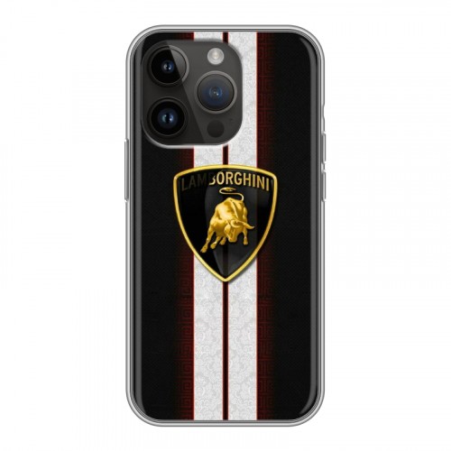 Дизайнерский силиконовый чехол для Iphone 14 Pro Lamborghini