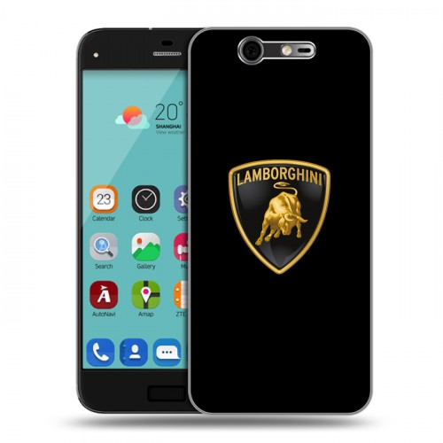 Дизайнерский силиконовый чехол для ZTE Blade S7 Lamborghini