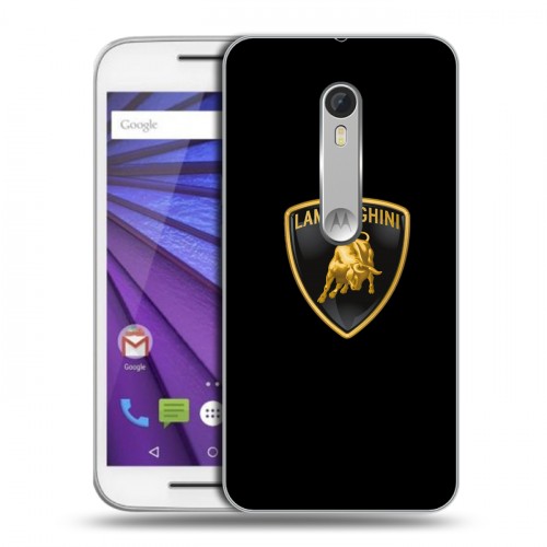 Дизайнерский пластиковый чехол для Lenovo Moto G Lamborghini