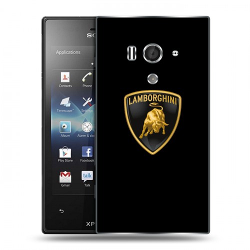 Дизайнерский пластиковый чехол для Sony Xperia acro S Lamborghini