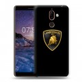 Дизайнерский пластиковый чехол для Nokia 7 Plus Lamborghini