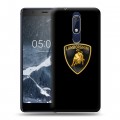 Дизайнерский пластиковый чехол для Nokia 5.1 Lamborghini