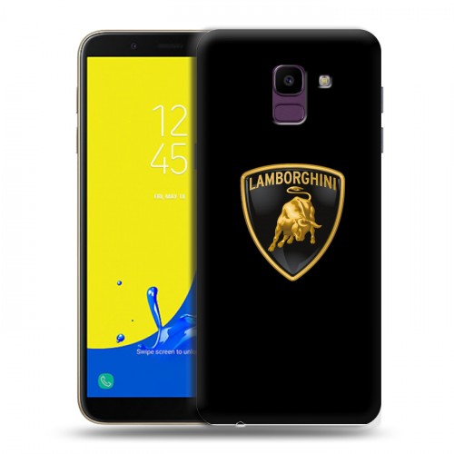 Дизайнерский пластиковый чехол для Samsung Galaxy J6 Lamborghini