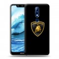 Дизайнерский пластиковый чехол для Nokia 5.1 Plus Lamborghini