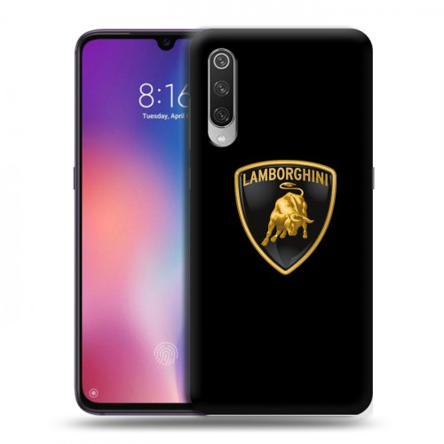 Дизайнерский силиконовый с усиленными углами чехол для Xiaomi Mi9 Lamborghini