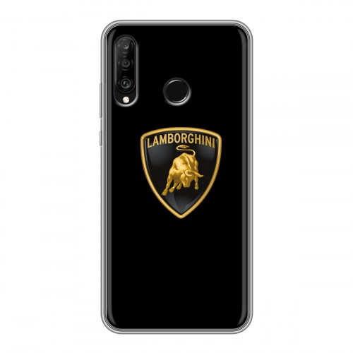 Дизайнерский силиконовый чехол для Huawei P30 Lite Lamborghini