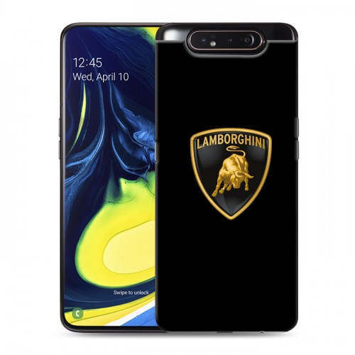 Дизайнерский пластиковый чехол для Samsung Galaxy A80 Lamborghini