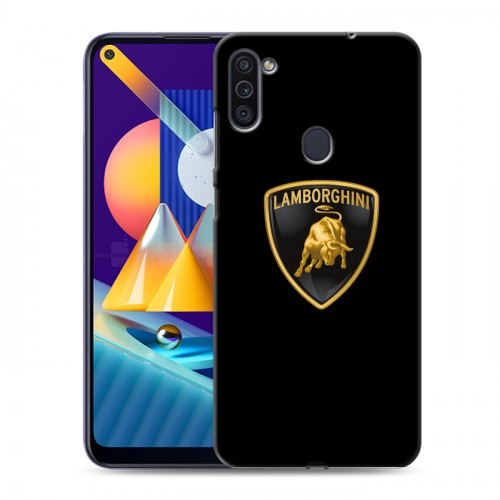 Дизайнерский пластиковый чехол для Samsung Galaxy M11 Lamborghini