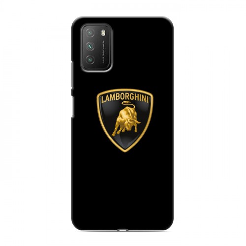 Дизайнерский пластиковый чехол для Xiaomi Poco M3 Lamborghini