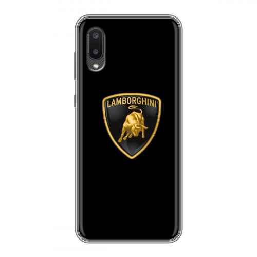 Дизайнерский пластиковый чехол для Samsung Galaxy A02 Lamborghini