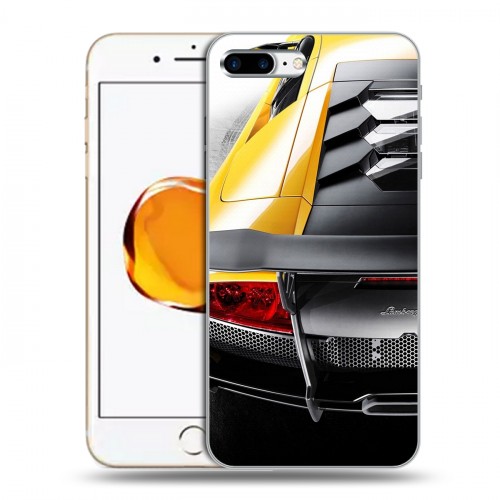 Дизайнерский пластиковый чехол для Iphone 7 Plus / 8 Plus Lamborghini