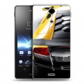 Дизайнерский пластиковый чехол для Sony Xperia TX Lamborghini