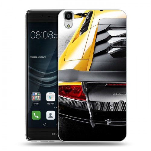 Дизайнерский пластиковый чехол для Huawei Y6II Lamborghini