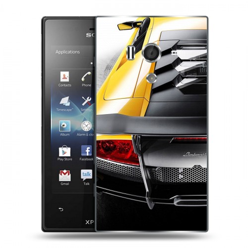 Дизайнерский пластиковый чехол для Sony Xperia acro S Lamborghini