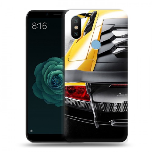 Дизайнерский силиконовый чехол для Xiaomi Mi A2 Lamborghini