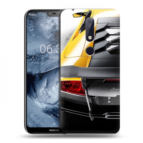 Дизайнерский пластиковый чехол для Nokia 6.1 Plus Lamborghini