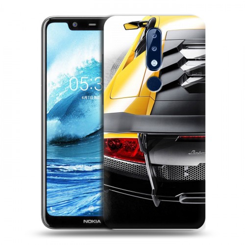 Дизайнерский пластиковый чехол для Nokia 5.1 Plus Lamborghini