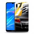 Дизайнерский пластиковый чехол для Huawei Y6 (2019) Lamborghini