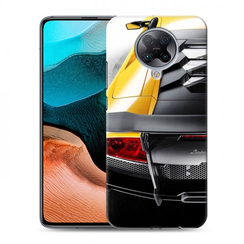 Дизайнерский силиконовый с усиленными углами чехол для Xiaomi RedMi K30 Pro Lamborghini