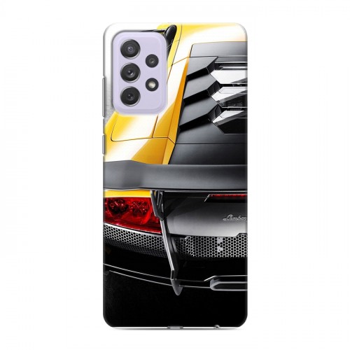 Дизайнерский силиконовый с усиленными углами чехол для Samsung Galaxy A72 Lamborghini