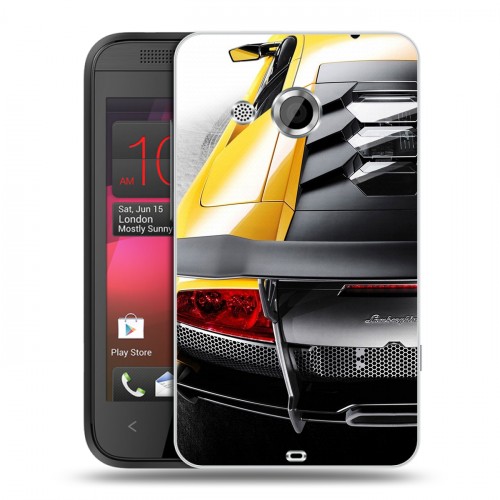 Дизайнерский пластиковый чехол для HTC Desire 200 Lamborghini