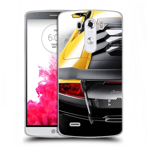 Дизайнерский пластиковый чехол для LG G3 (Dual-LTE) Lamborghini