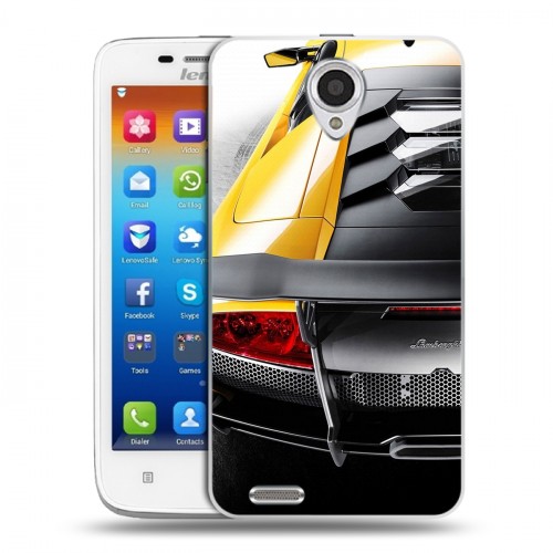 Дизайнерский пластиковый чехол для Lenovo S650 Ideaphone Lamborghini