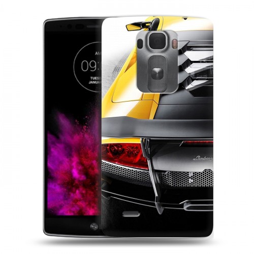 Дизайнерский пластиковый чехол для LG G Flex 2 Lamborghini